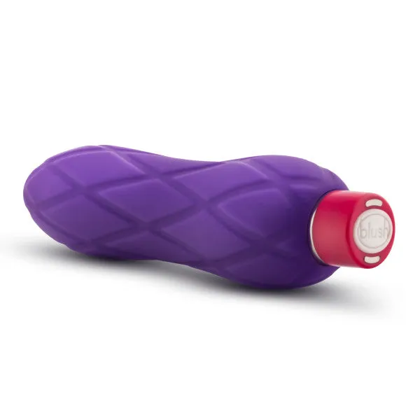 Aria Crystal Plum Rechargeable Bullet Kit Blush Novelties Female Sex Toys