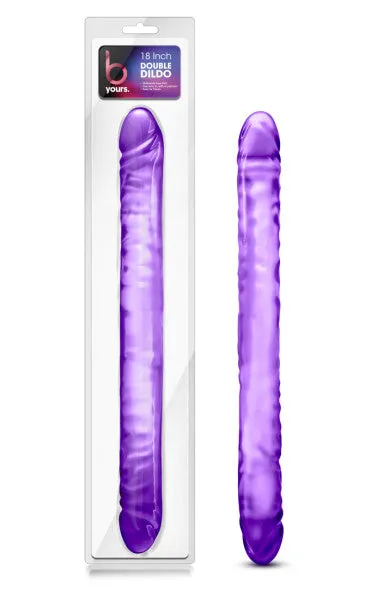 Blush Novelties Dildos B Yours 18 Double Dildo Purple 