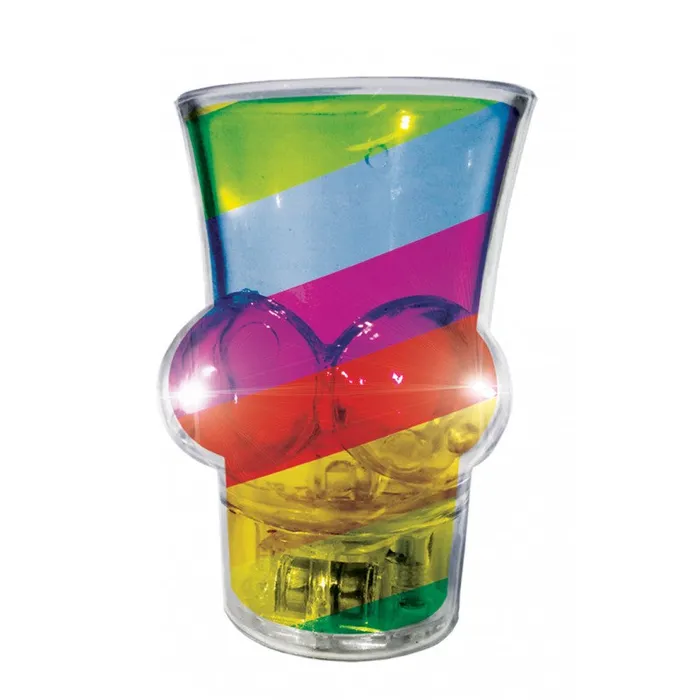 HOTT Products Light Up Rainbow Boobie Shot Glass Dildos