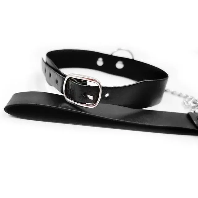 Male Sex Toys SxLife Official BDSM Sexy Leash Ring Steel Chain Spreader Cosplay
