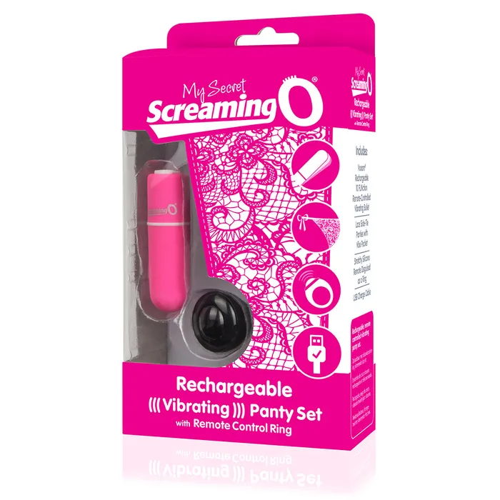 Screaming O Female Sex Toys Screaming O My Secret Charged Remote Control Panty Vibrator Pink