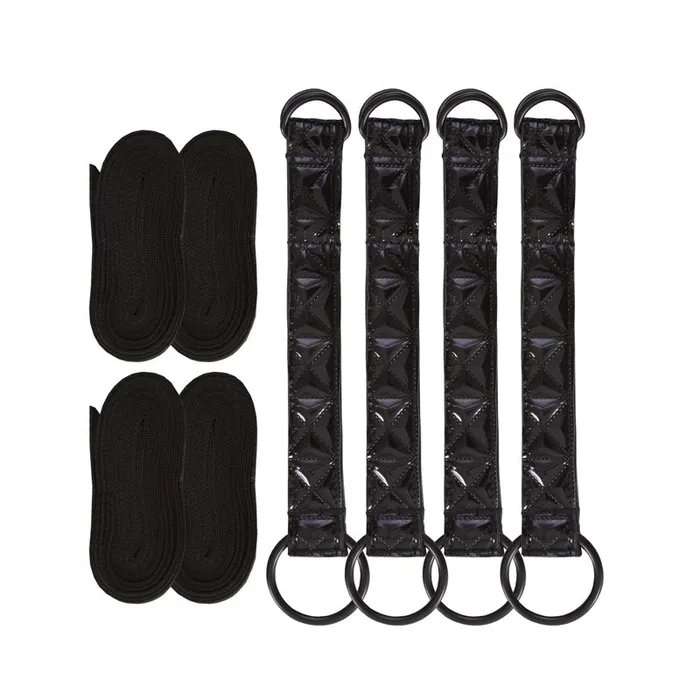 Sinful Bed Restraint Straps Black NS Novelties Anal