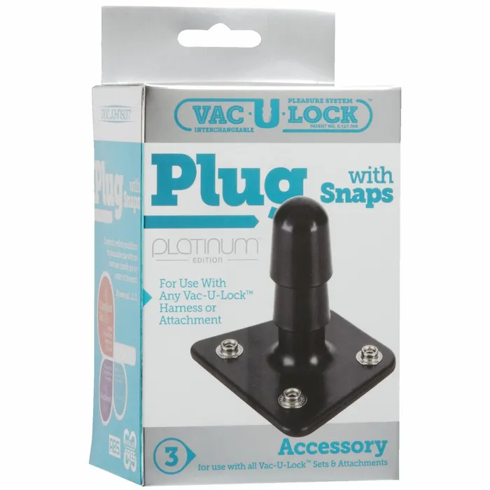Vac U Lock Plug Black Doc Johnson Novelties Anal