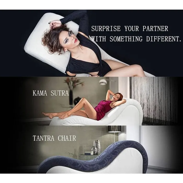 Vibrant Vibes Australia Quality Sex Toys Great Prices Kama Sutra Chaise Love Lounge 2 Tone BlackWhite Anal