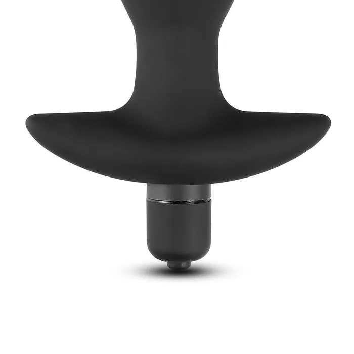 Anal Pleasuremalta Black Silicone Vibrating Anal Plug